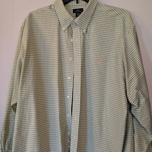 Brooks Brothers Green Plaid Button Down Shirt